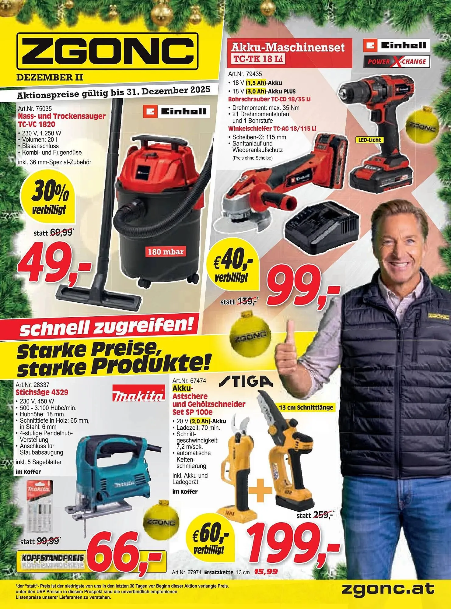 Zgonc Flugblatt von 15. Dezember bis 31. Dezember 2025 - Flugblätt seite 1