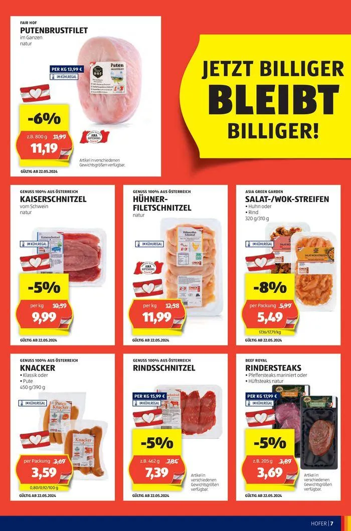 Blättern Sie online im HOFER Flugblatt von 22. Mai bis 5. Juni 2024 - Flugblätt seite 9