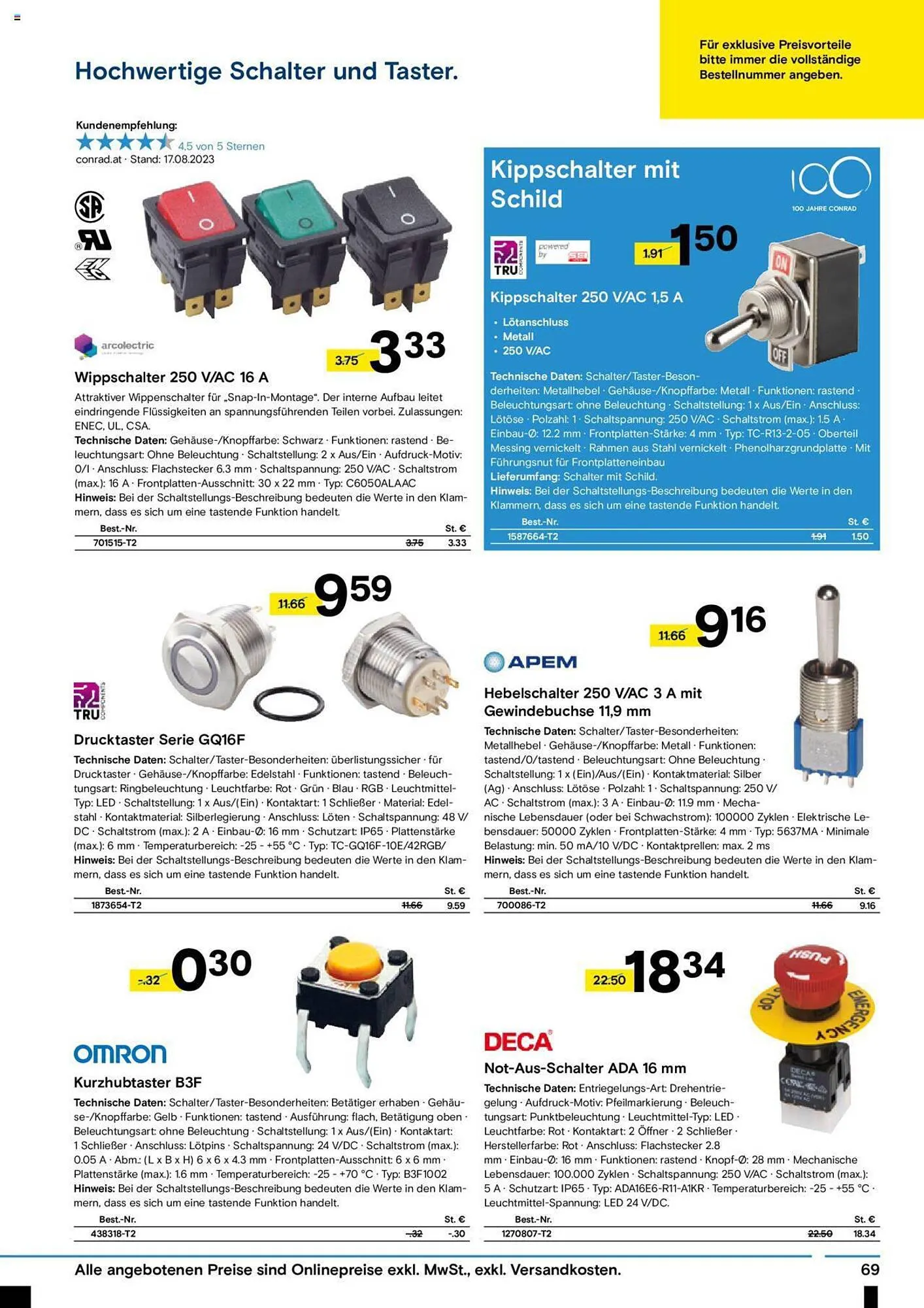 Conrad Flugblatt von 4. September bis 22. Oktober 2023 - Flugblätt seite 71