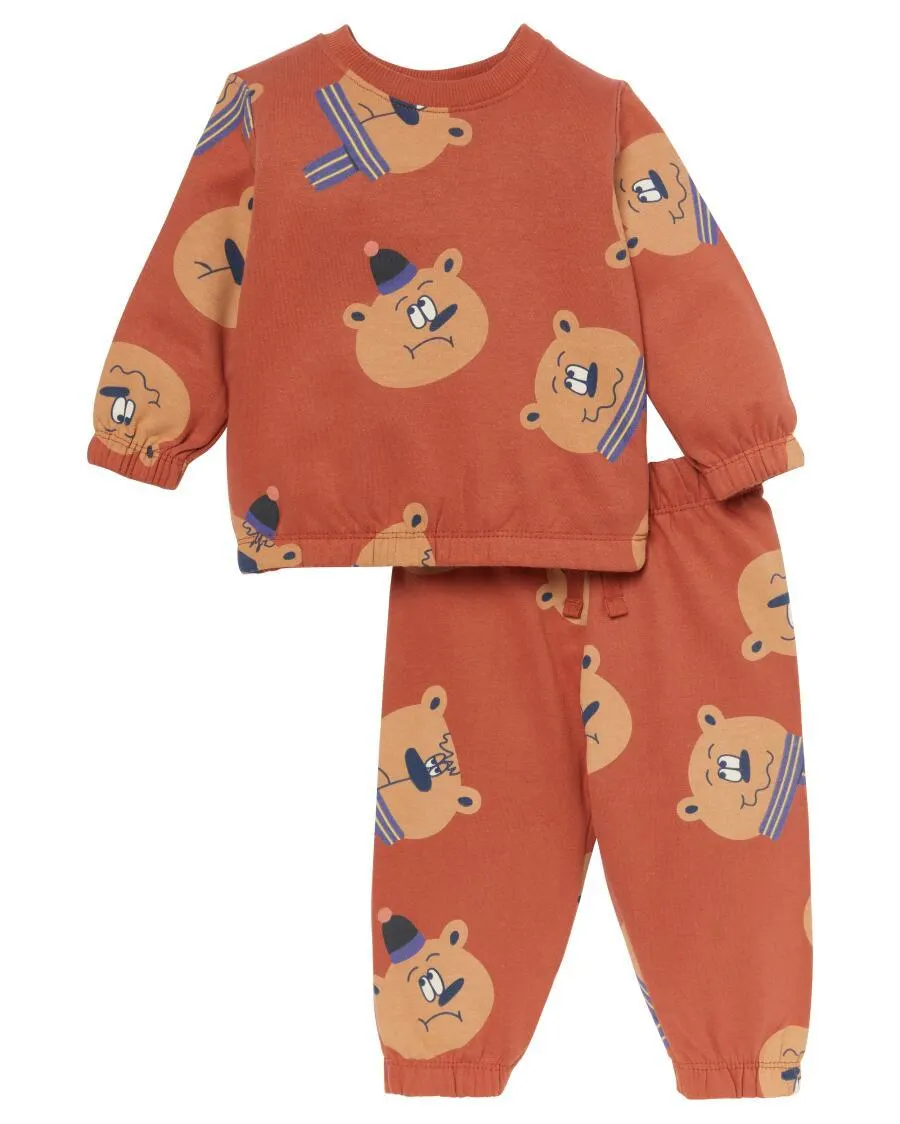 Jogginganzug Bärchen Teddykopf Baby, 2-tlg. Set