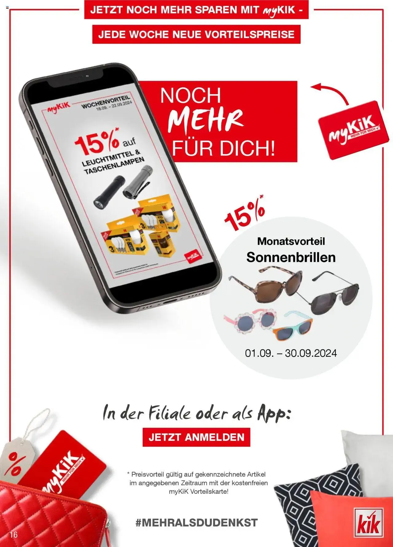 Kik Prospekt aktuell von 16. September bis 31. Dezember 2024 - Flugblätt seite 16