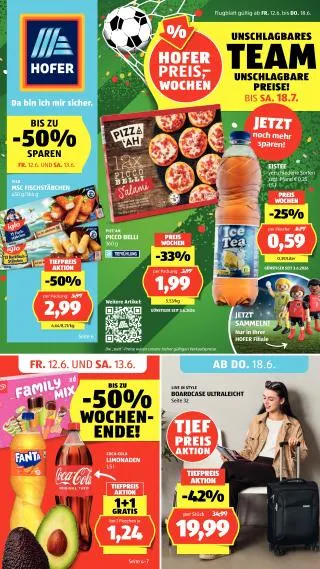 Hofer Flugblatt von 12. Juni bis 18. Juni 2026 - Flugblätt seite  1