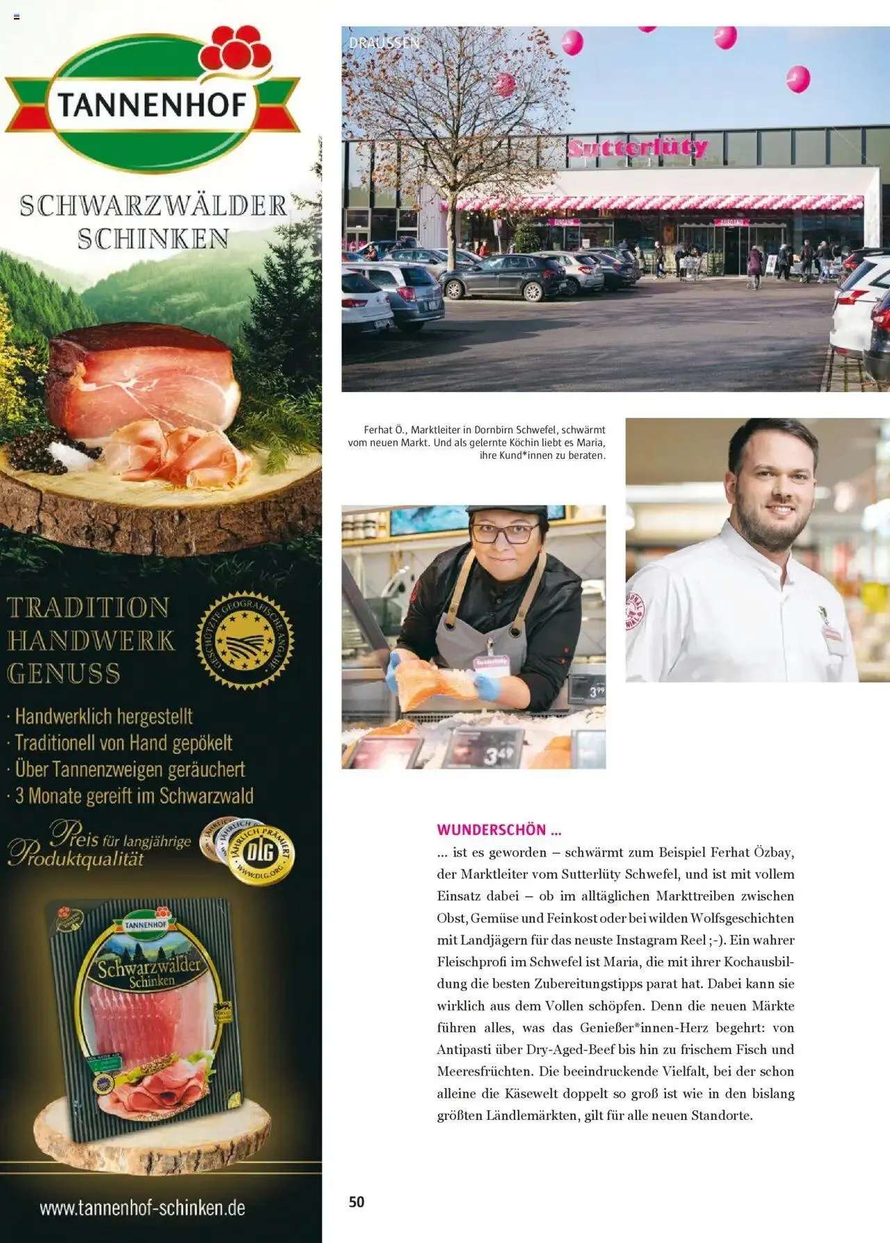 Sutterlüty B’sundrig Magazine von 3. Juli bis 31. Dezember 2024 - Flugblätt seite  50