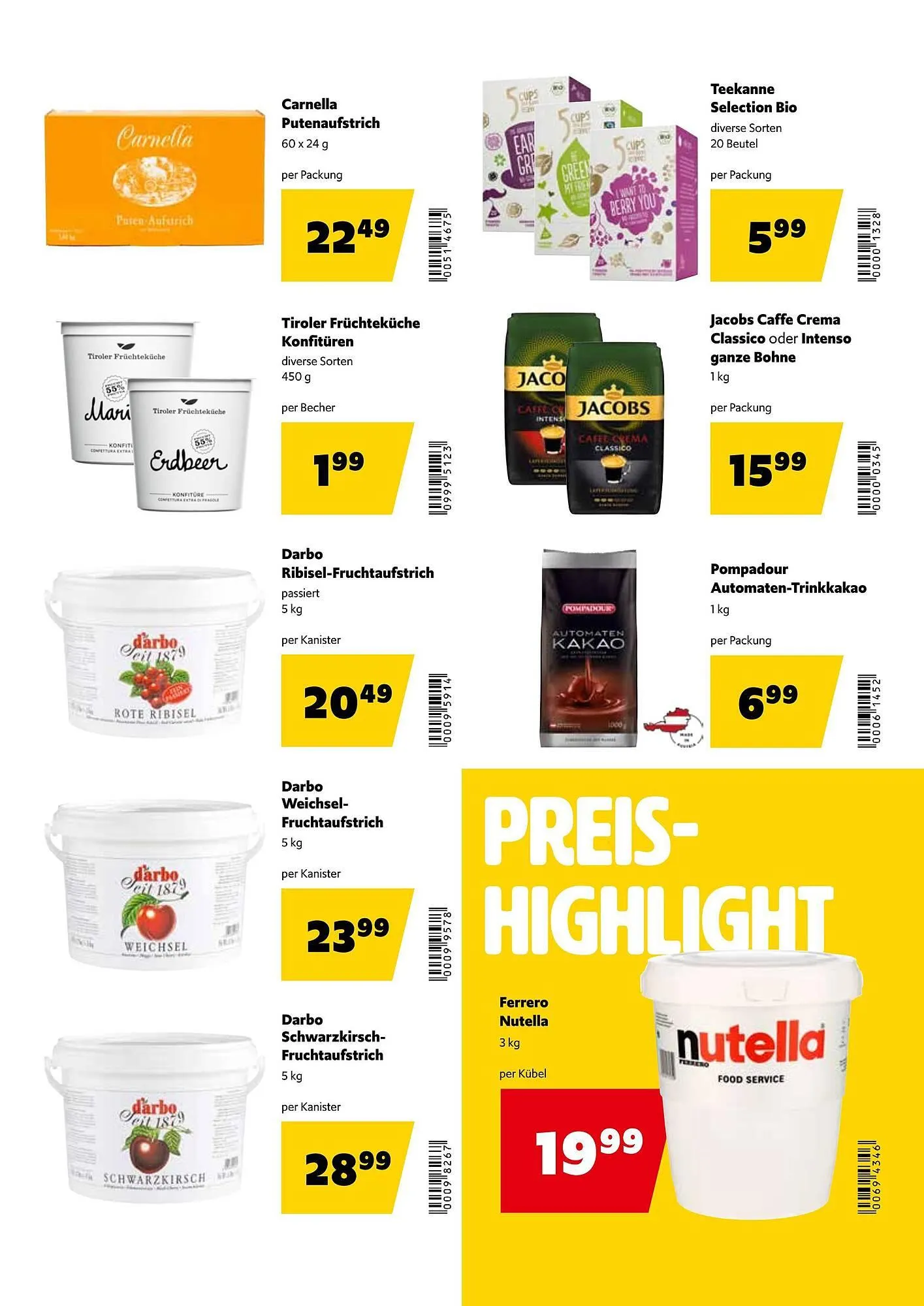 Eurogast Grissemann Flugblatt von 27. Jänner bis 8. Februar 2025 - Flugblätt seite 19