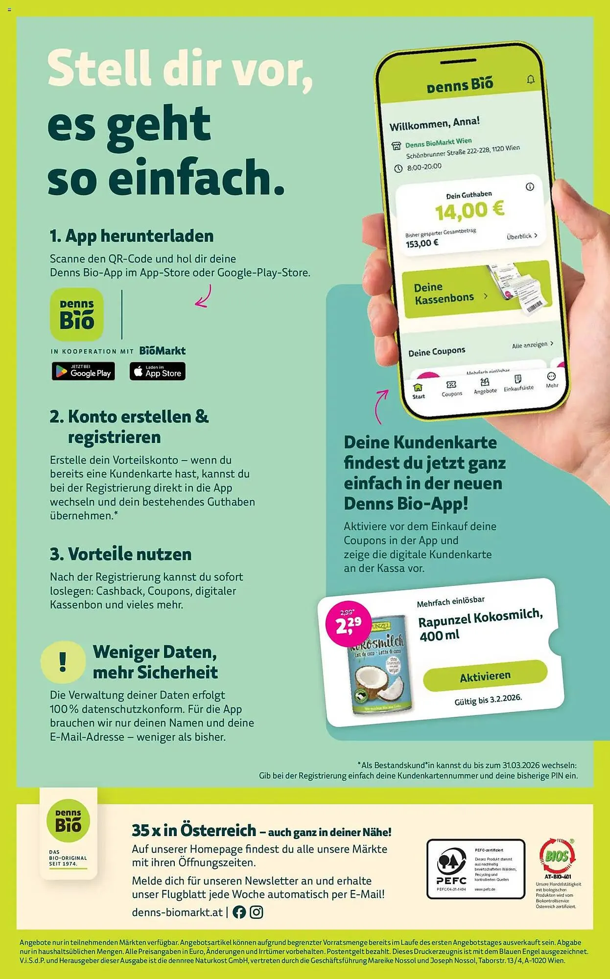 Denn's Biomarkt Flugblatt von 28. Jänner bis 10. Februar 2026 - Flugblätt seite 12