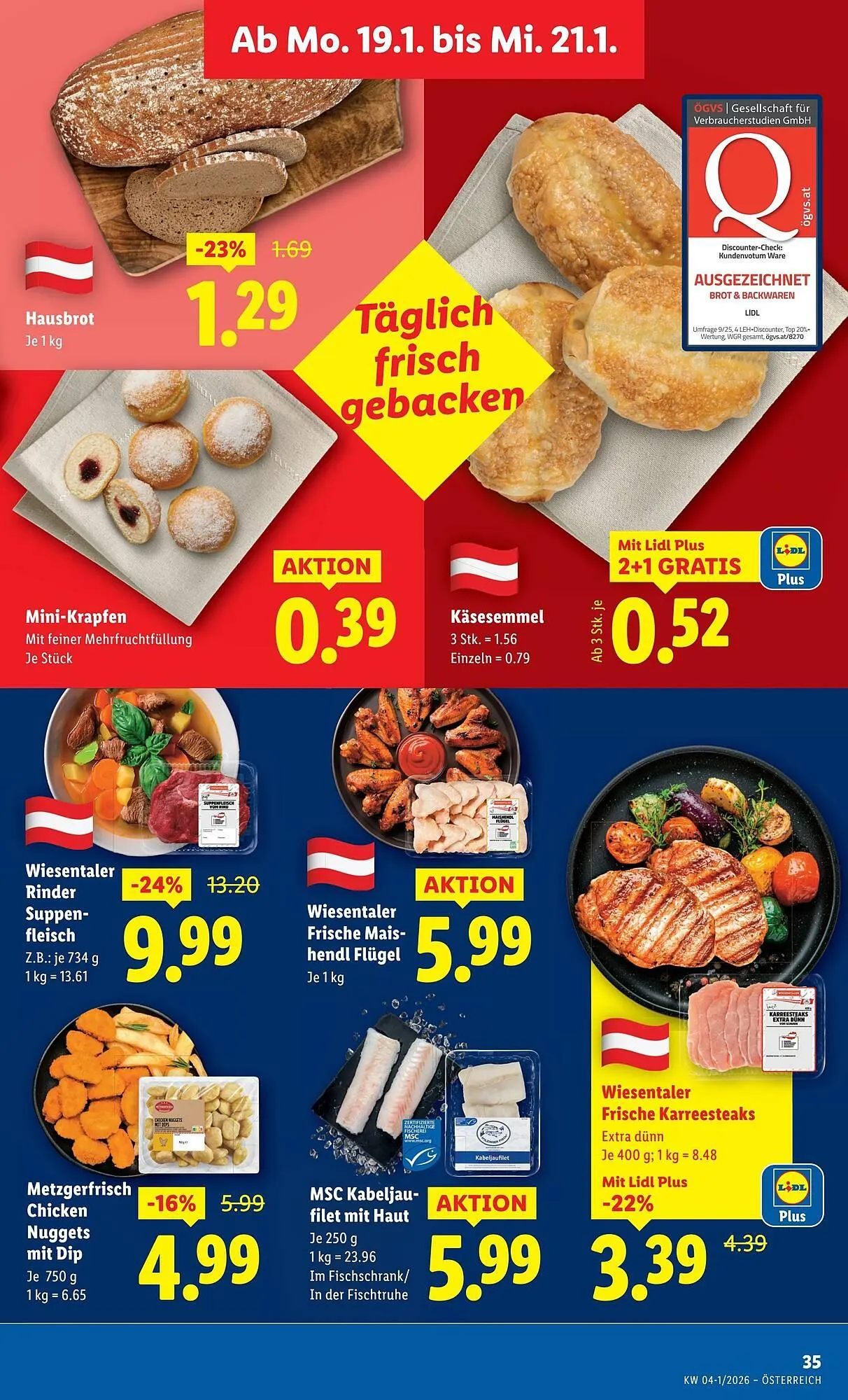 Lidl Flugblatt von 15. Jänner bis 22. Jänner 2026 - Flugblätt seite  39