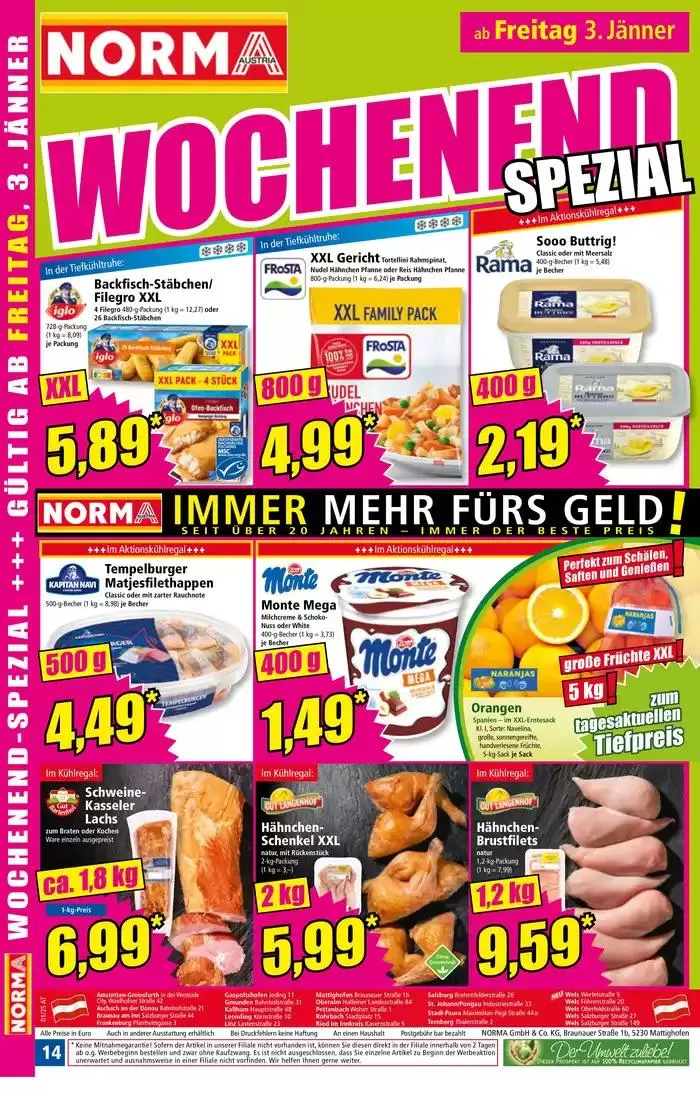 Aktuelle Deals und Angebote von 30. Dezember bis 3. Jänner 2025 - Flugblätt seite  14