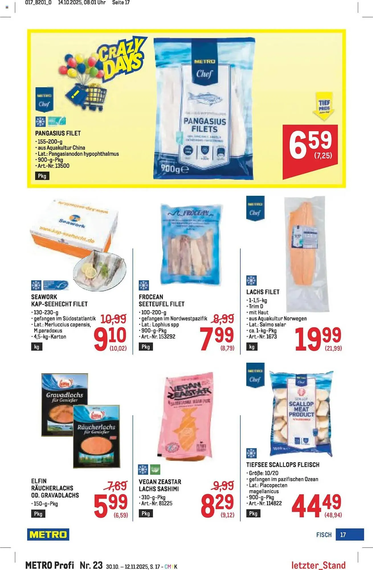 Metro Flugblatt von 30. Oktober bis 12. November 2025 - Flugblätt seite  17