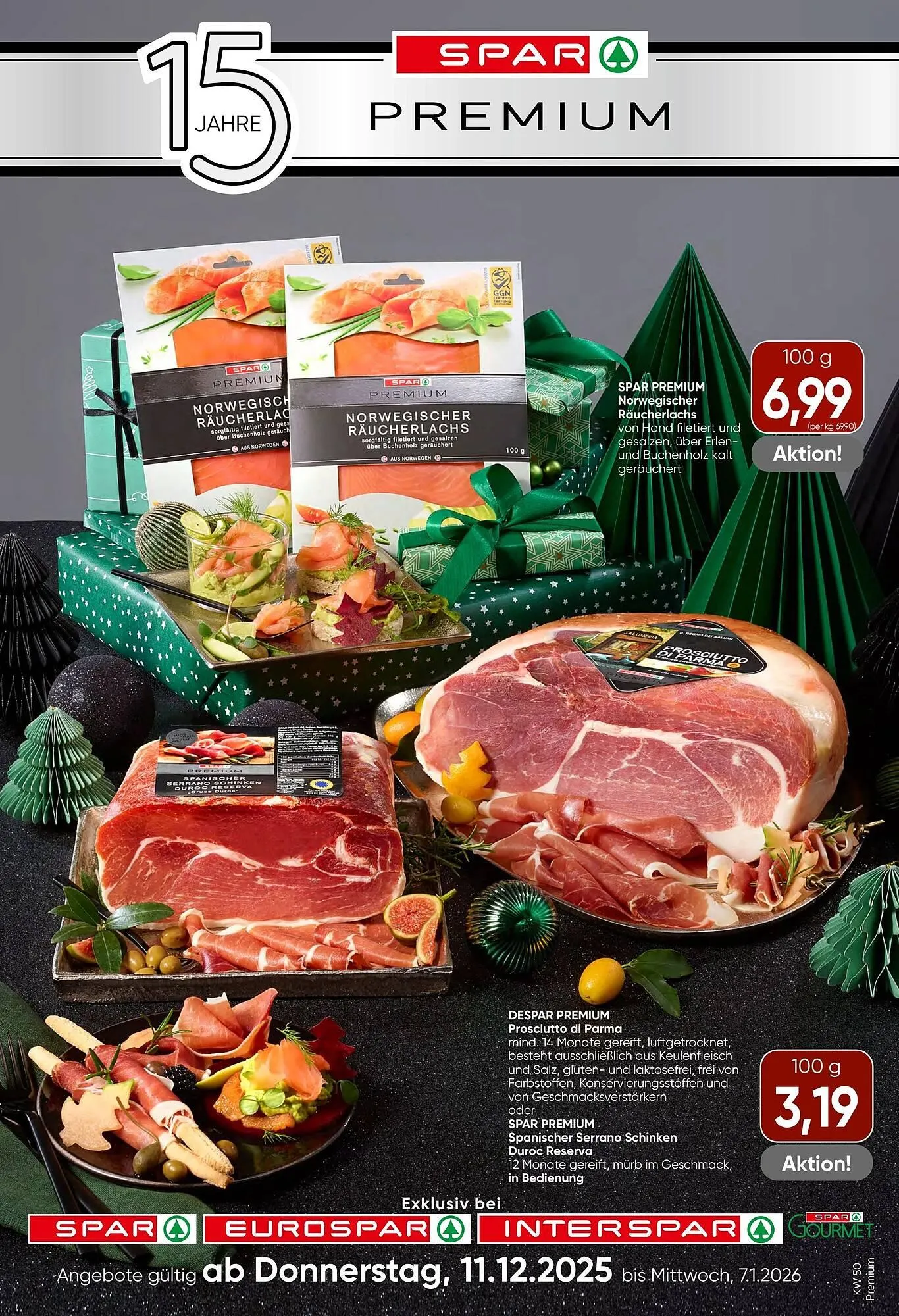 Spar Flugblatt von 11. Dezember bis 8. Jänner 2026 - Flugblätt seite 1