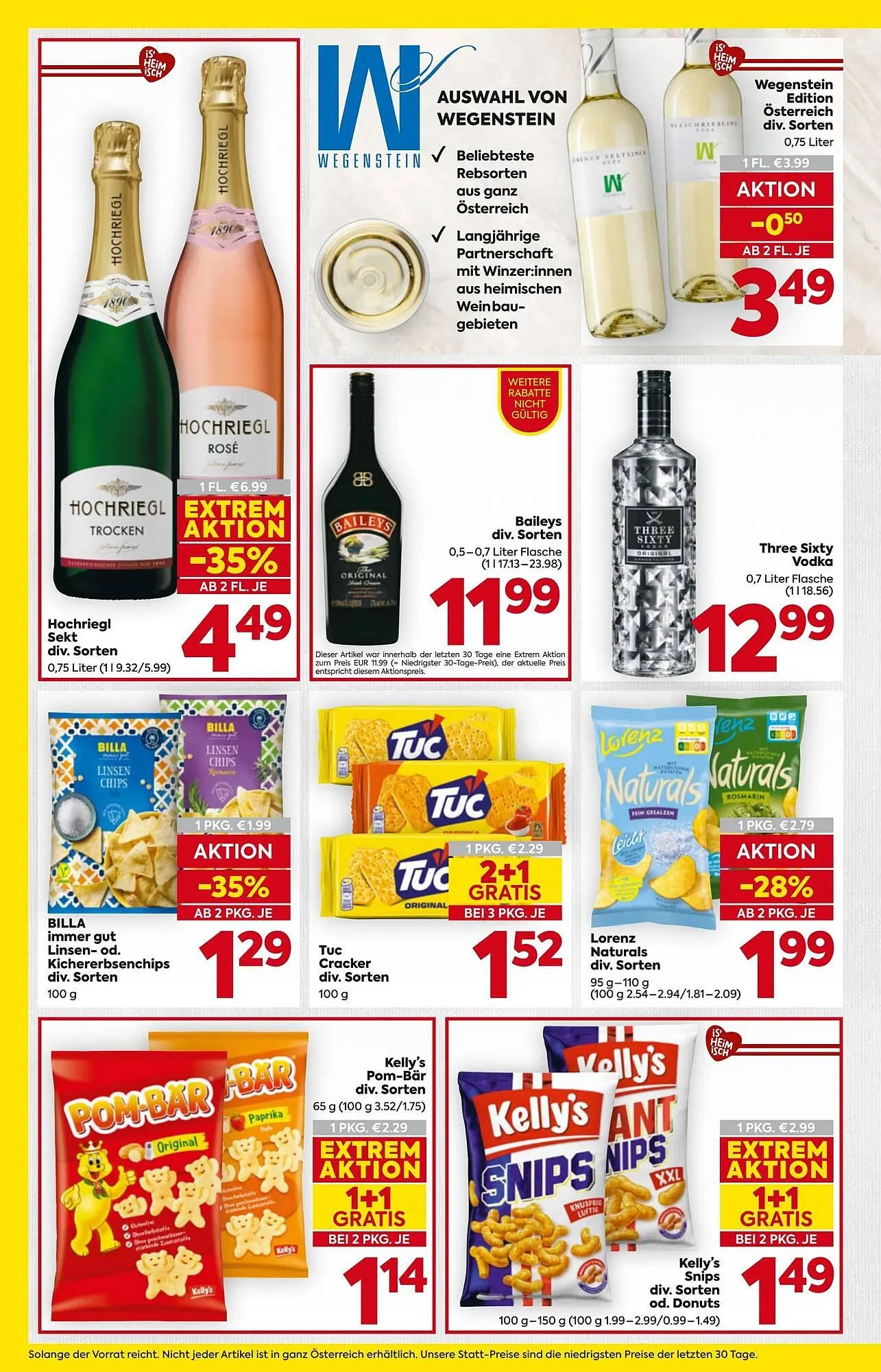 Billa Flugblatt von 15. Jänner bis 21. Jänner 2026 - Flugblätt seite  18