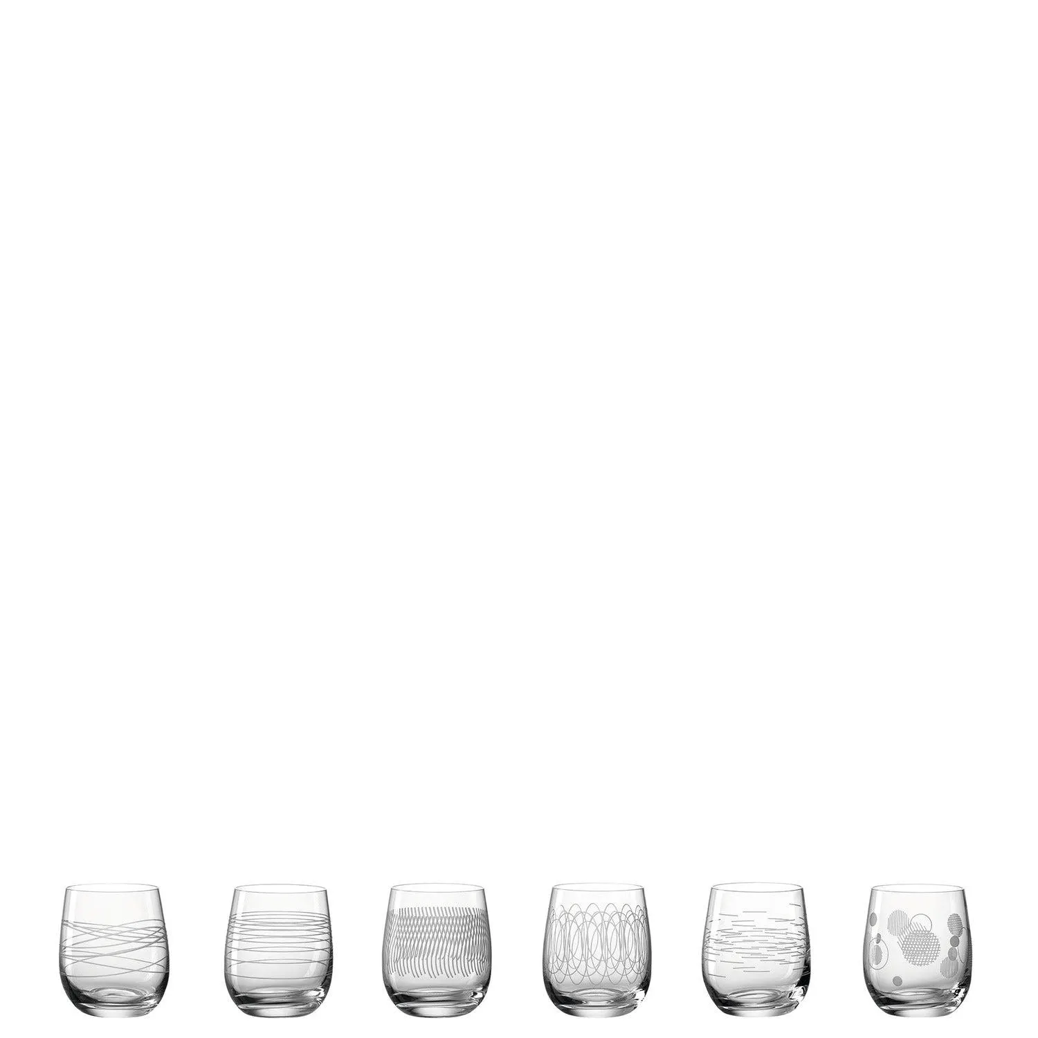 Trinkglas CASELLA 6er-Set 360 ml mit Diagravur