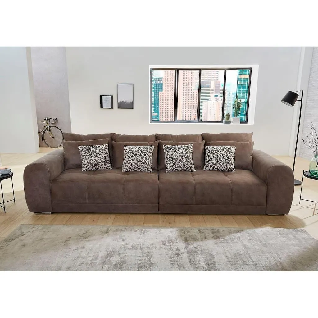 Jockenhöfer Gruppe Big-Sofa »Moldau XXL, B: 306 cm« Mega-Sofa, mit Federkern & 4 Zierkissen