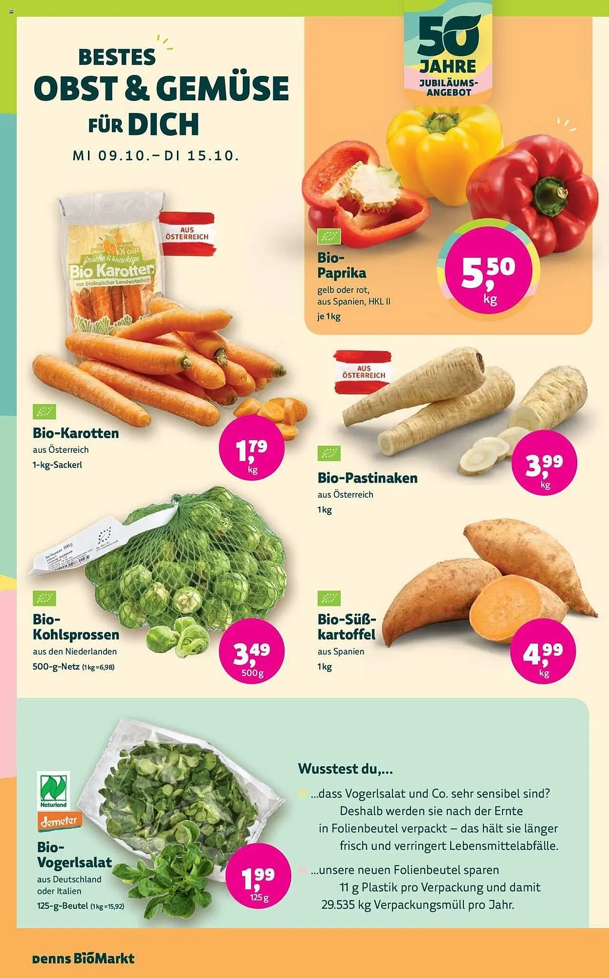 Denn's Biomarkt Flugblatt von 9. Oktober bis 22. Oktober 2024 - Flugblätt seite 4