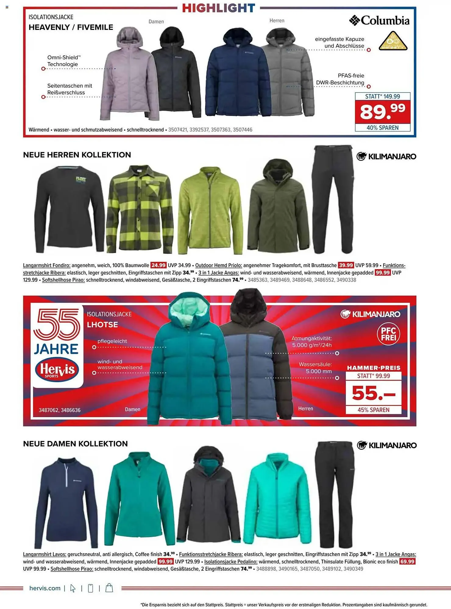 Hervis Flugblatt von 4. November bis 16. November 2025 - Flugblätt seite 8