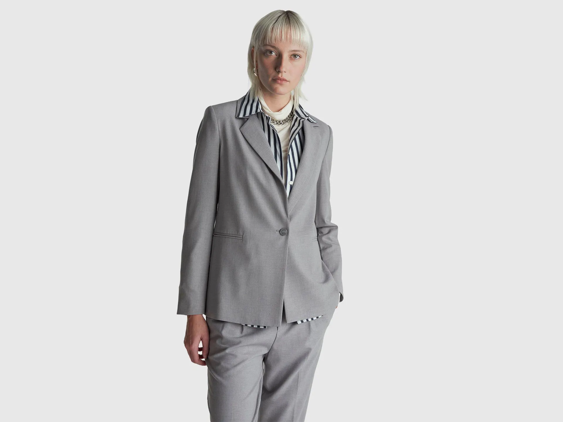 Blazer aus Stretch-Viskosemischung