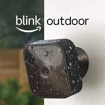 Blink Outdoor – kabellose, witterungsbeständige HD-Überwachungskamera mit zwei Jahren Batterielaufzeit und Bewegungserfassung, funktioniert mit Alexa | 2 Kameras
