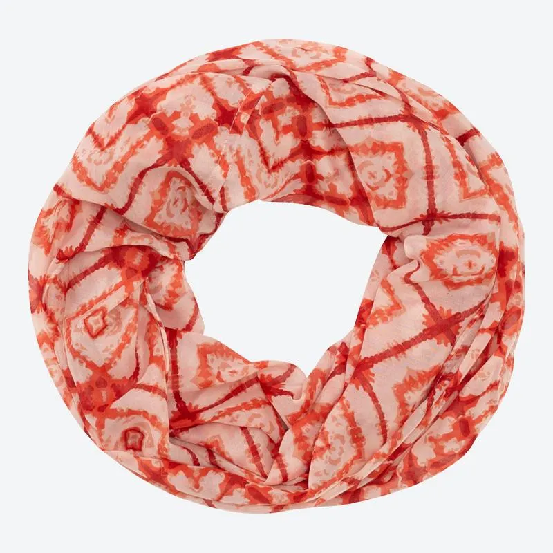 Damen-Loop-Schal mit Muster