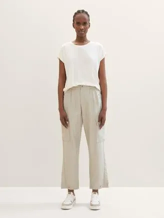 Paper Bag Hose im Cargo Stil aus Lyocell