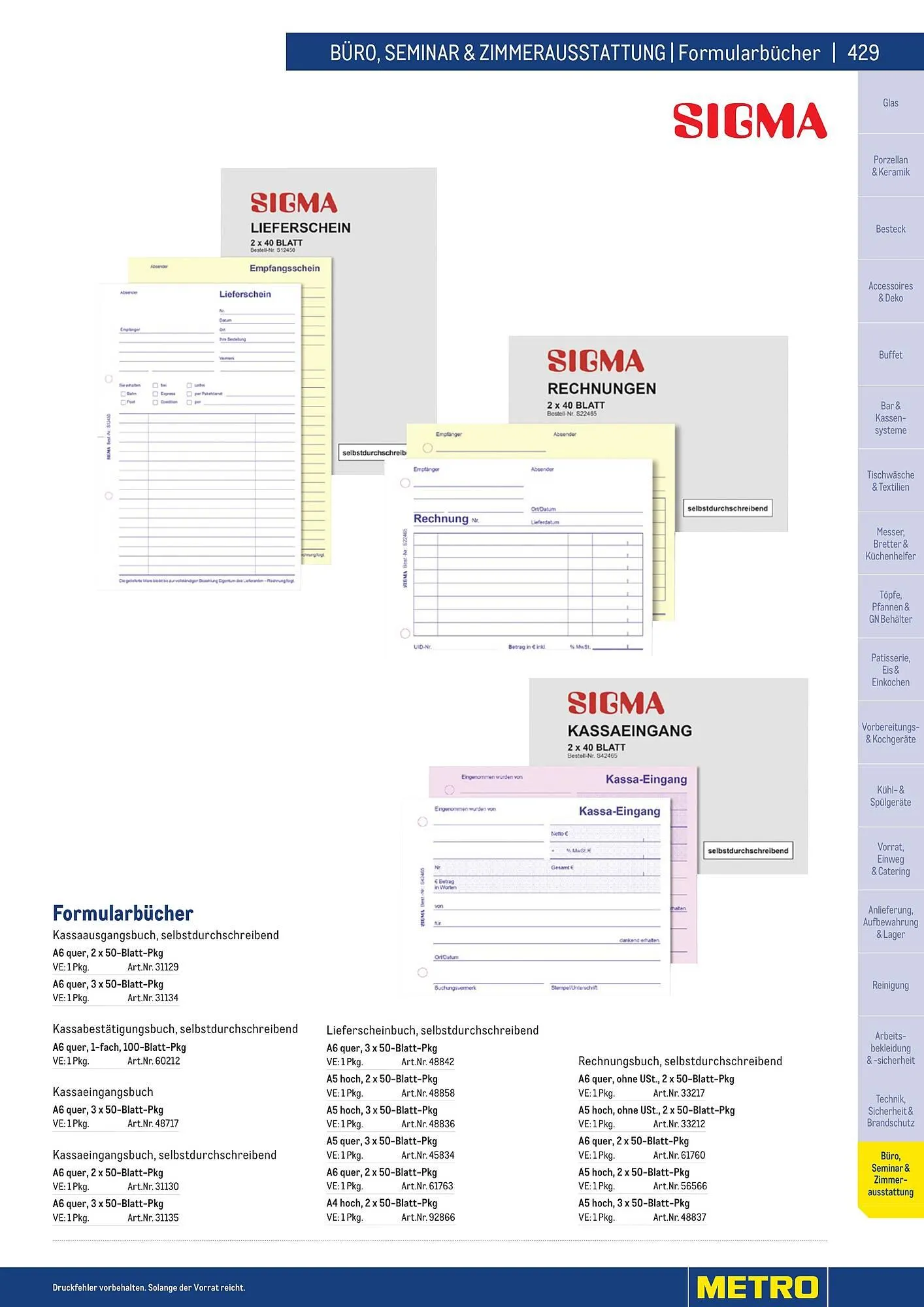 Metro Flugblatt von 25. März bis 31. Dezember 2026 - Flugblätt seite 429
