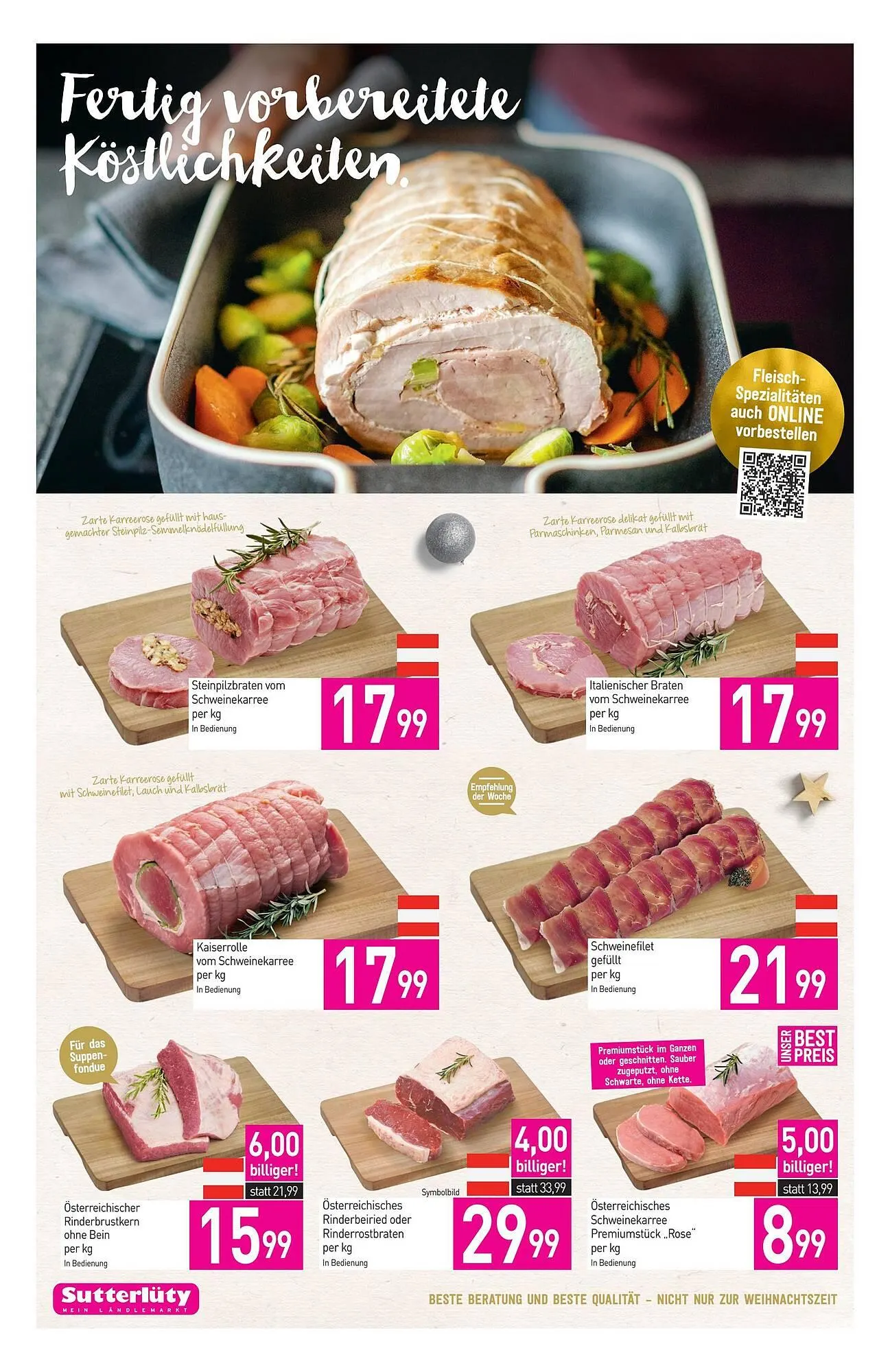 Sutterlüty Flugblatt von 22. Dezember bis 27. Dezember 2025 - Flugblätt seite  10