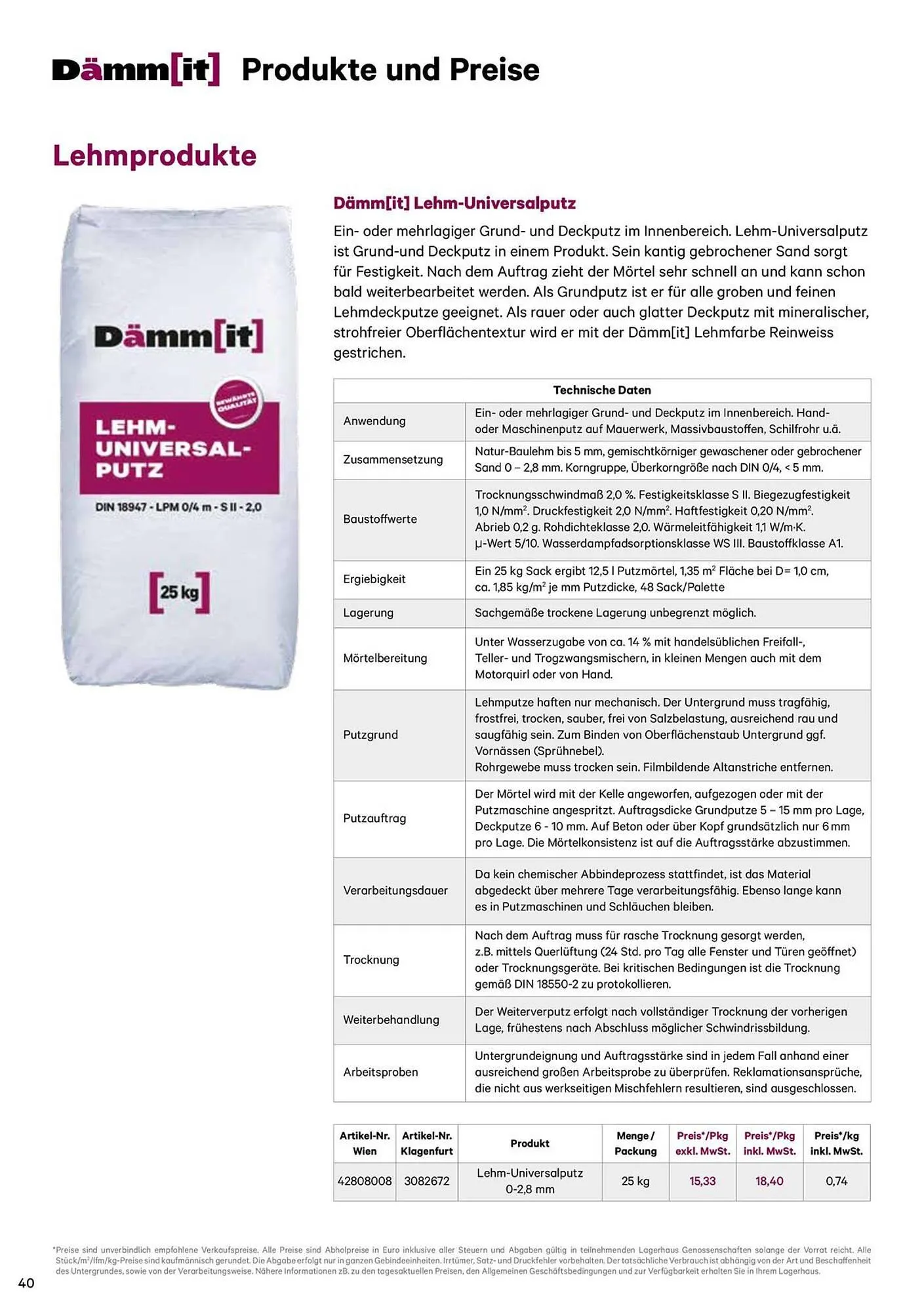 Lagerhaus Graz Land Flugblatt von 22. März bis 31. Dezember 2025 - Flugblätt seite  40