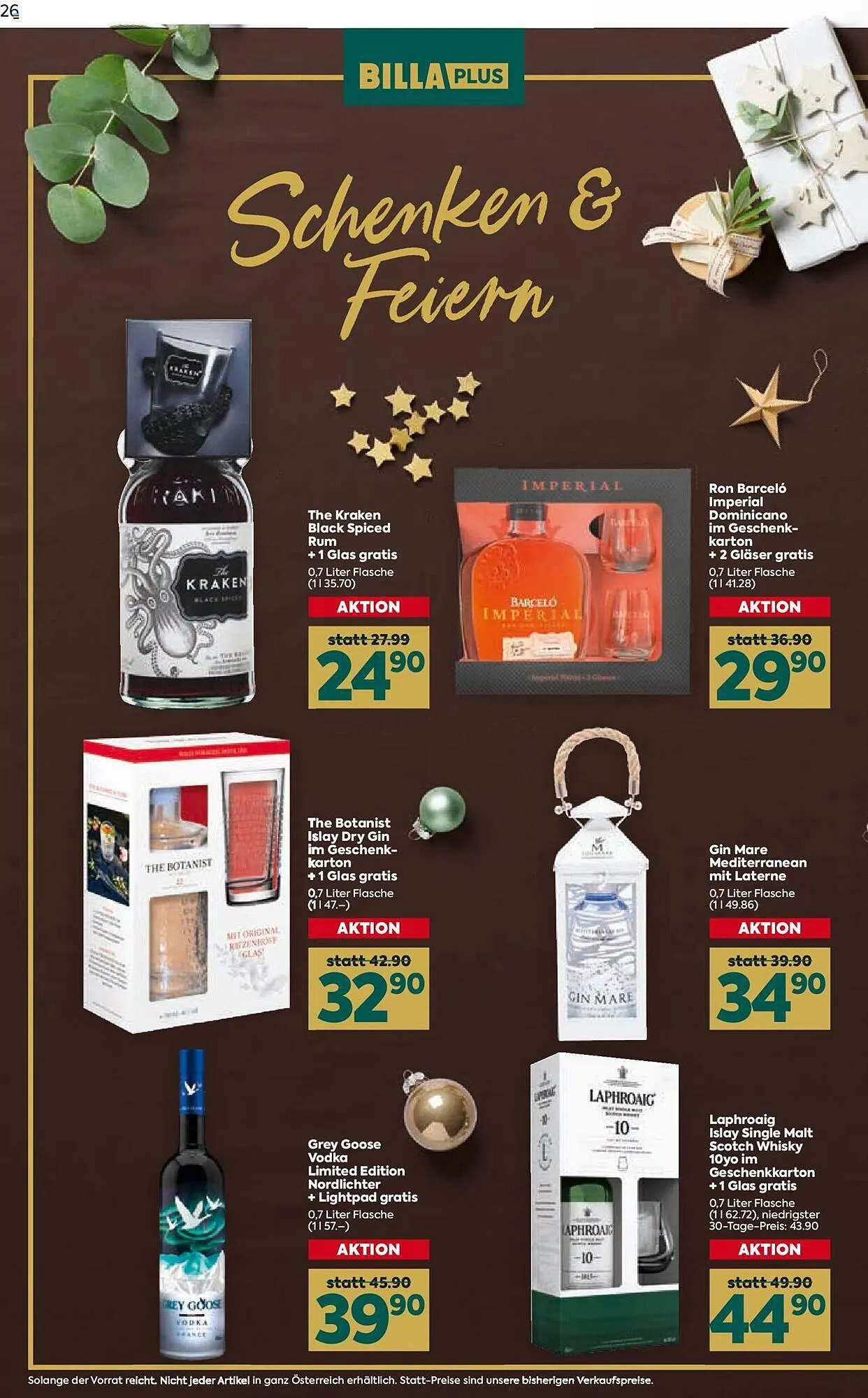 Billa Flugblatt von 30. November bis 23. Dezember 2023 - Flugblätt seite 26