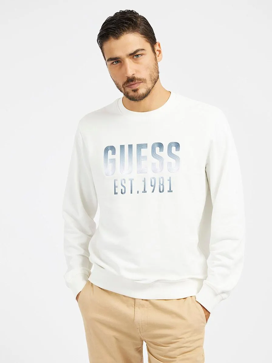 Sweatshirt mit gesticktem logo