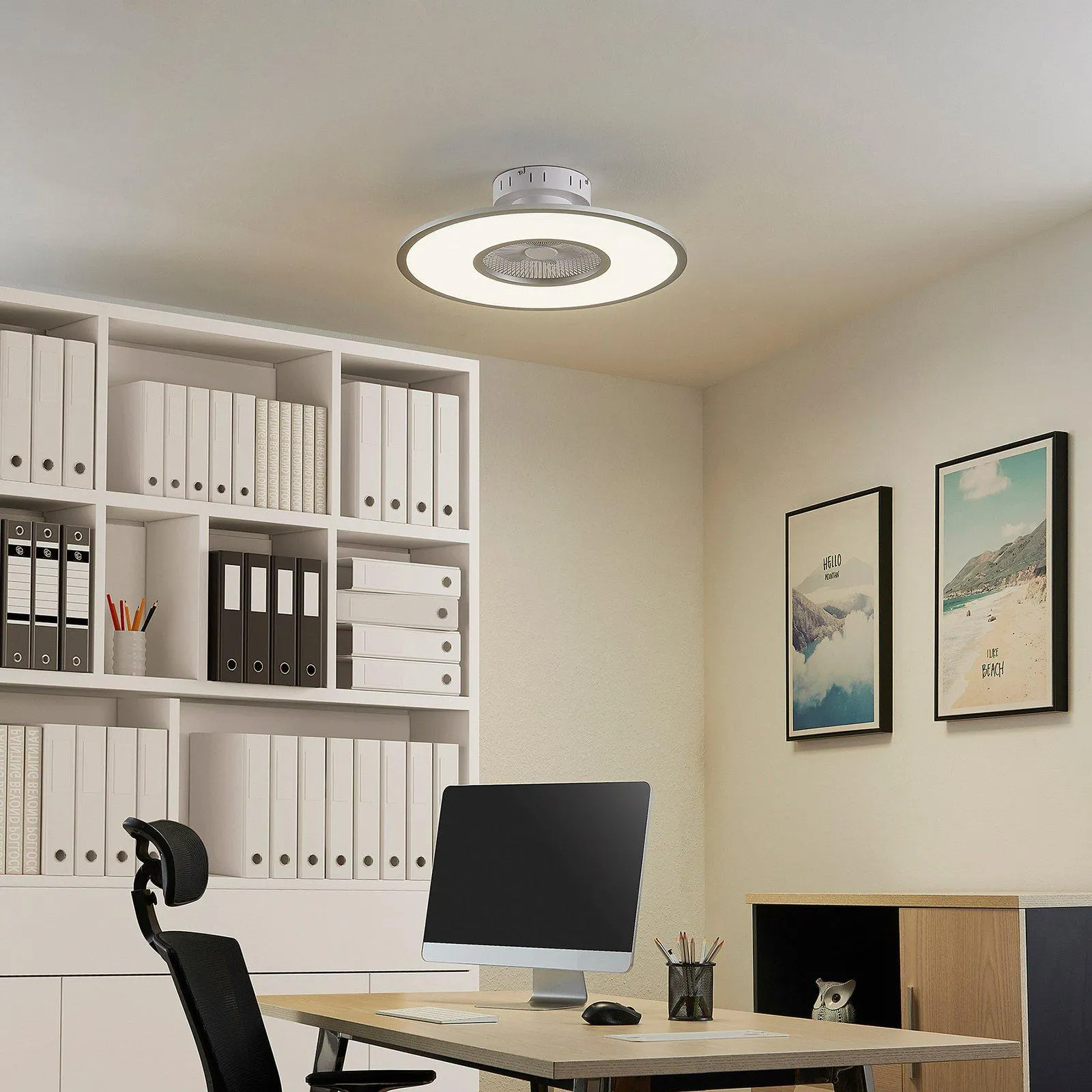 Starluna LED-Deckenventilator Romea, rund, DC, leise, 60 cm