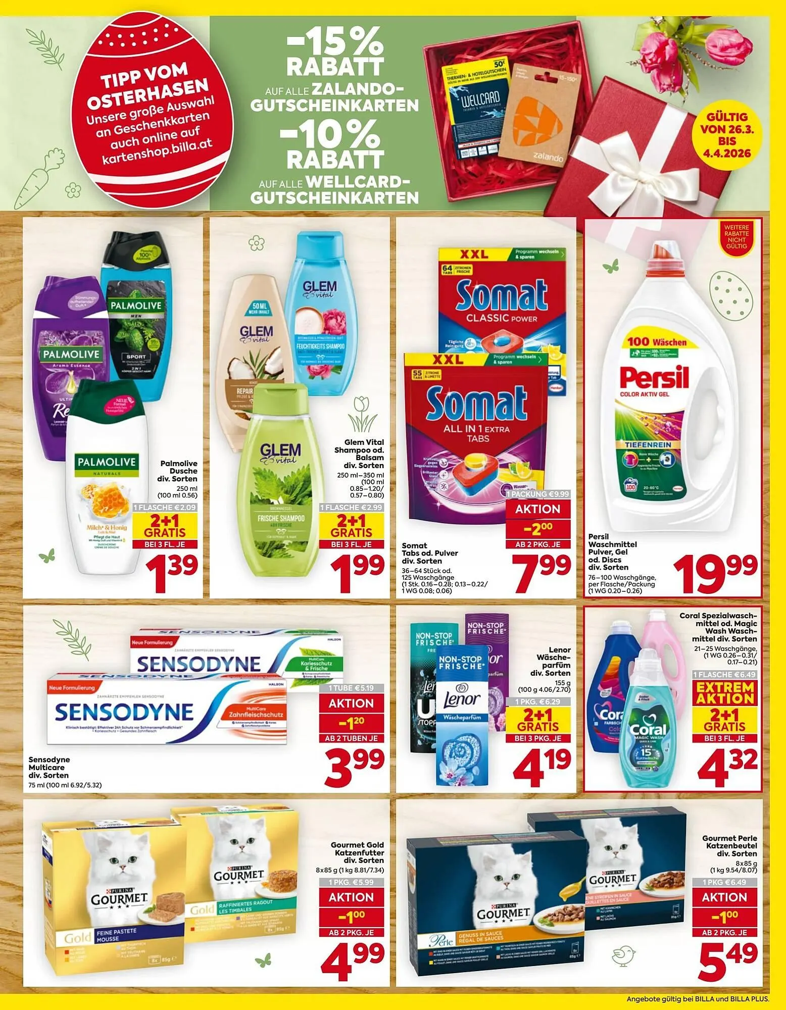 Billa Corso Flugblatt von 26. März bis 4. April 2026 - Flugblätt seite  19