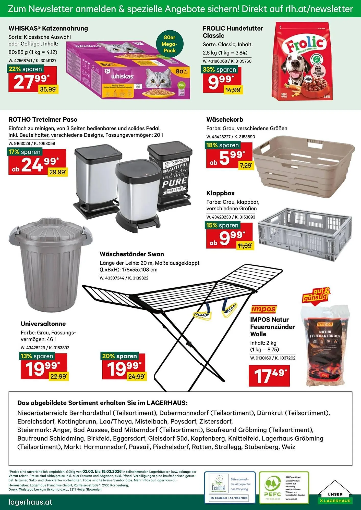 Lagerhaus Flugblatt von 2. März bis 16. März 2026 - Flugblätt seite  12