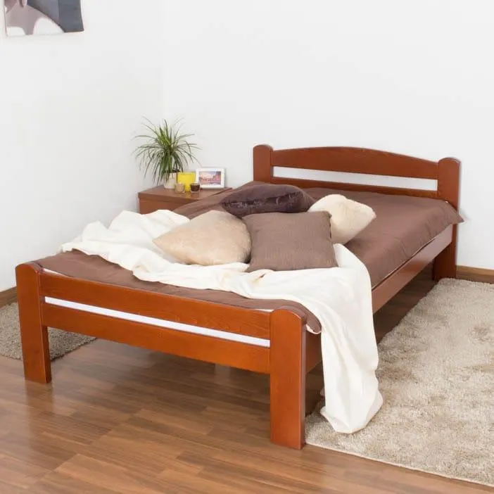 Steiner Shopping Einzelbett/ Gästebett "Easy Premium Line" K4, 120 x 200 cm Buche Vollholz m