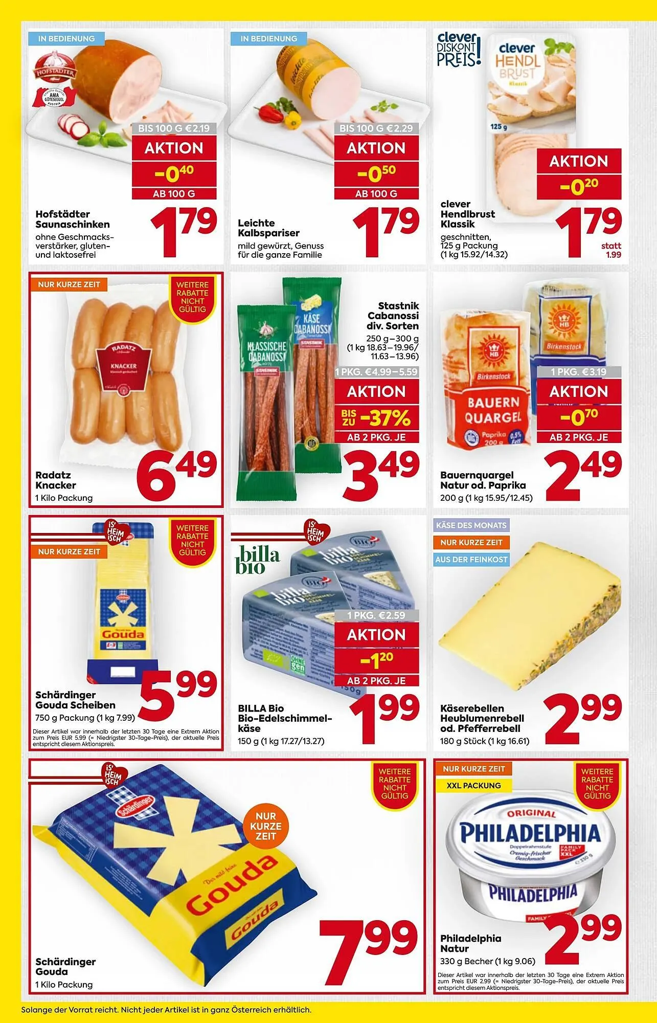 Billa Flugblatt von 2. Jänner bis 7. Jänner 2026 - Flugblätt seite  10