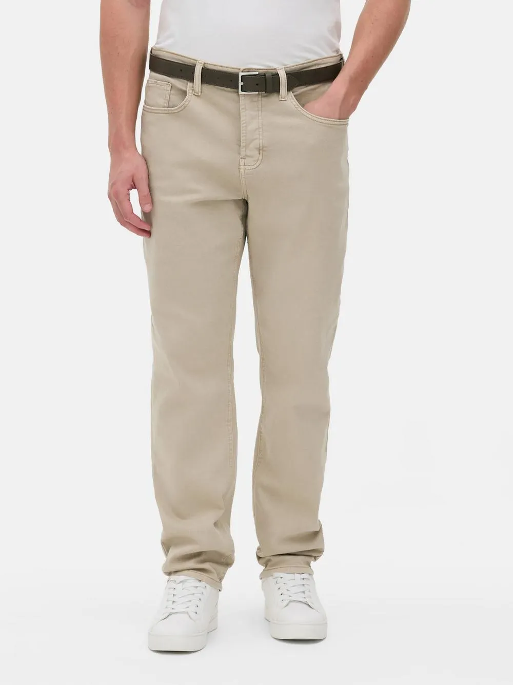 Stretch-Jeans mit geradem Bein