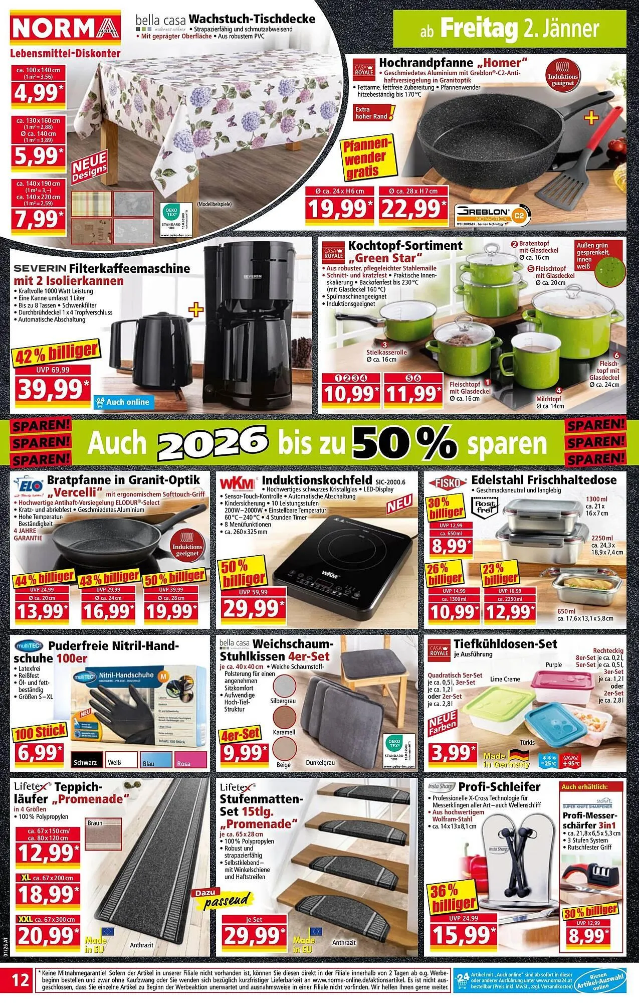 Norma Prospekt von 29. Dezember bis 4. Jänner 2026 - Flugblätt seite  12