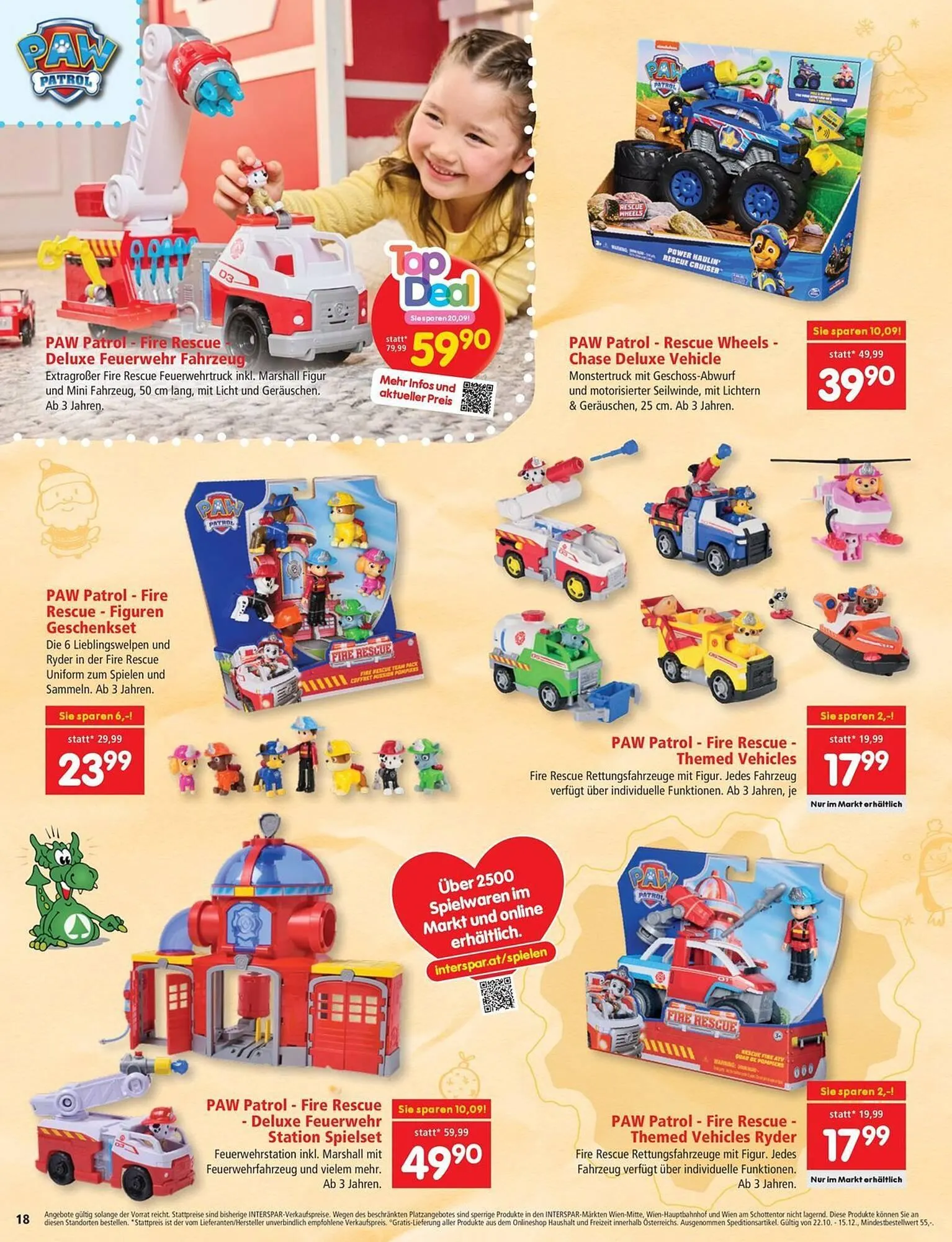 Interspar Flugblatt von 22. Oktober bis 15. Dezember 2025 - Flugblätt seite  18