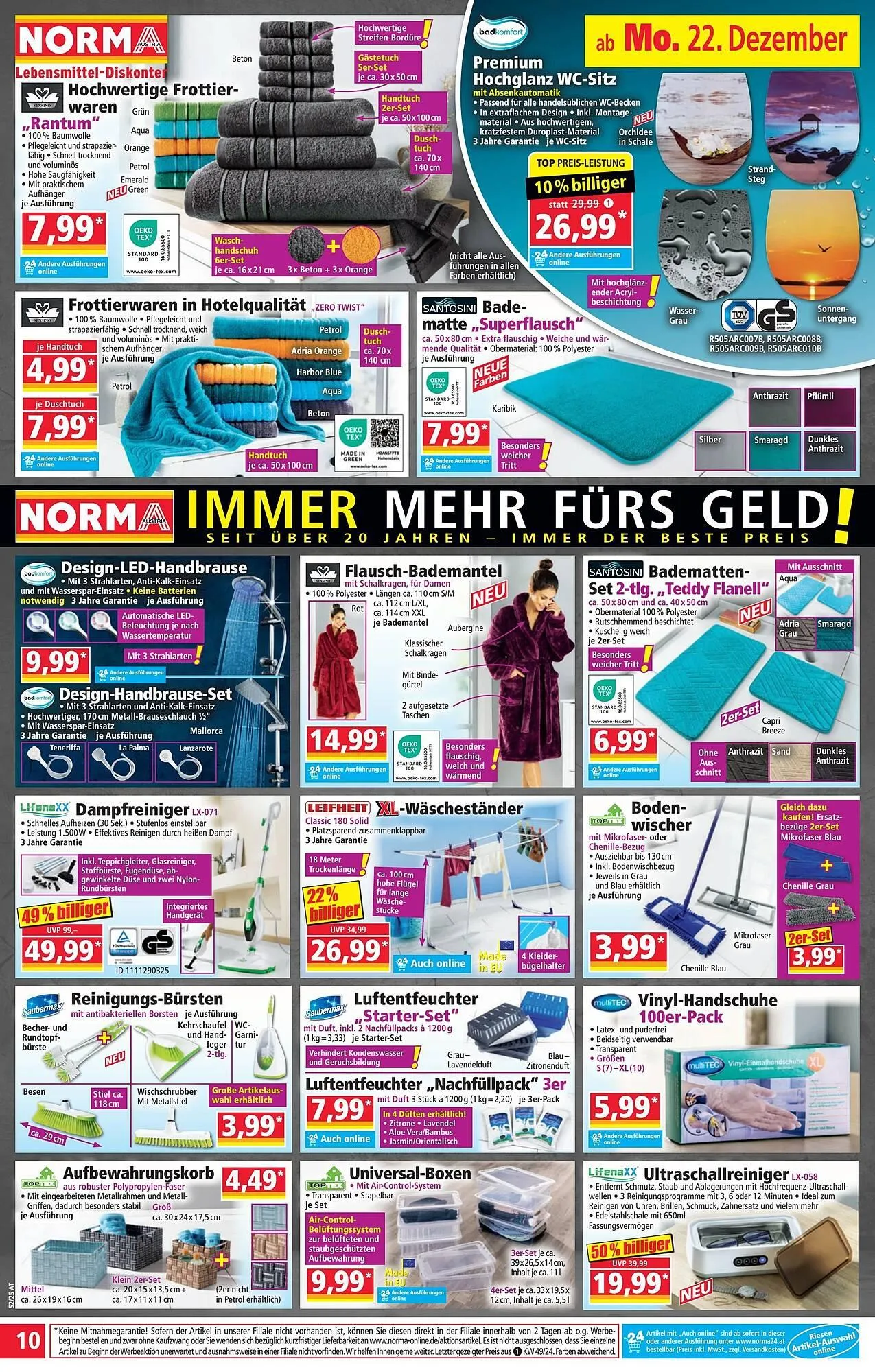 Norma Prospekt von 22. Dezember bis 28. Dezember 2025 - Flugblätt seite  10