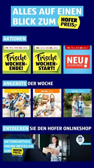 Hofer Flugblatt von 19. Juni bis 25. Juni 2026 - Flugblätt seite  2
