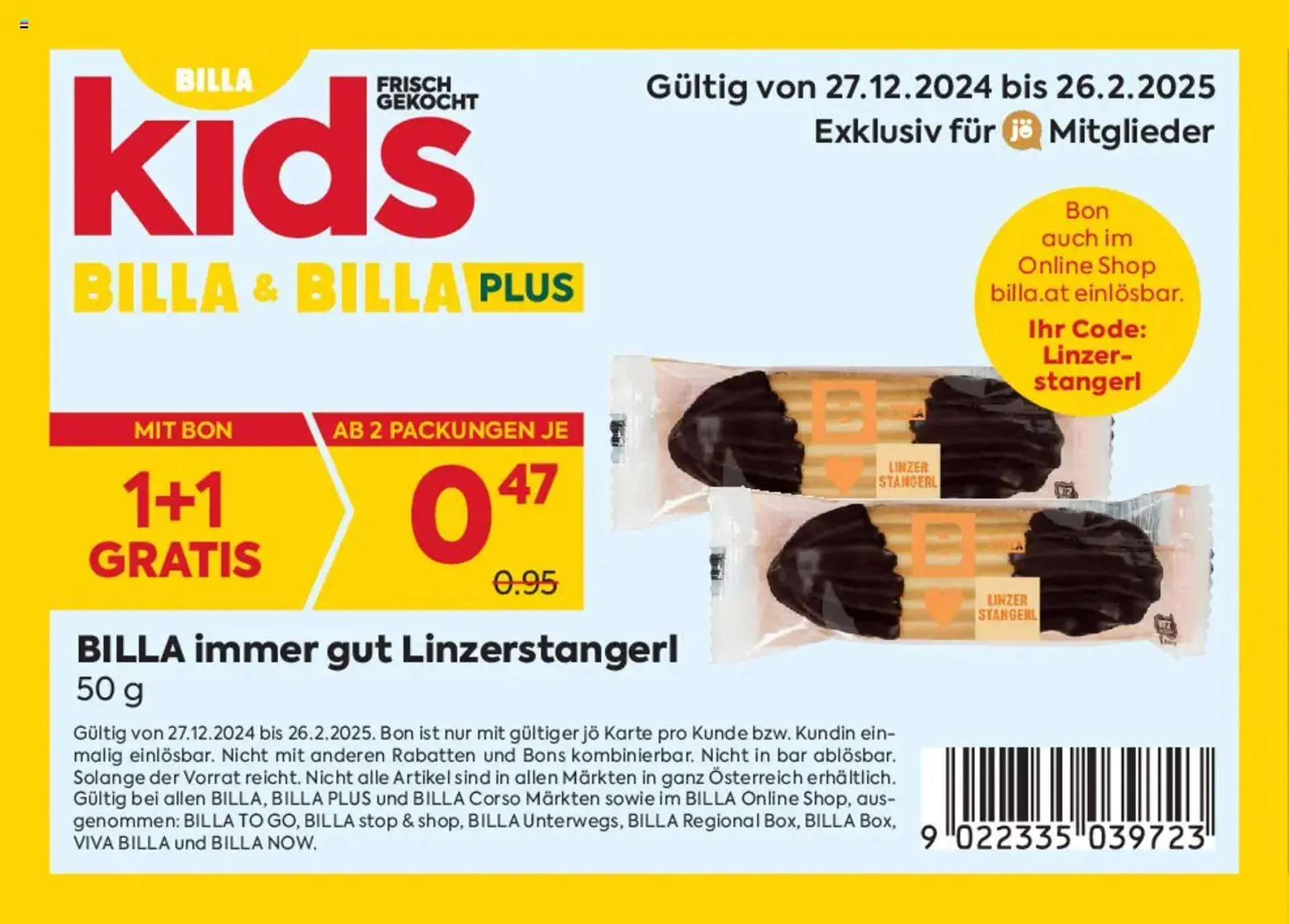 Billa Flugblatt von 27. Dezember bis 26. Februar 2025 - Flugblätt seite  2