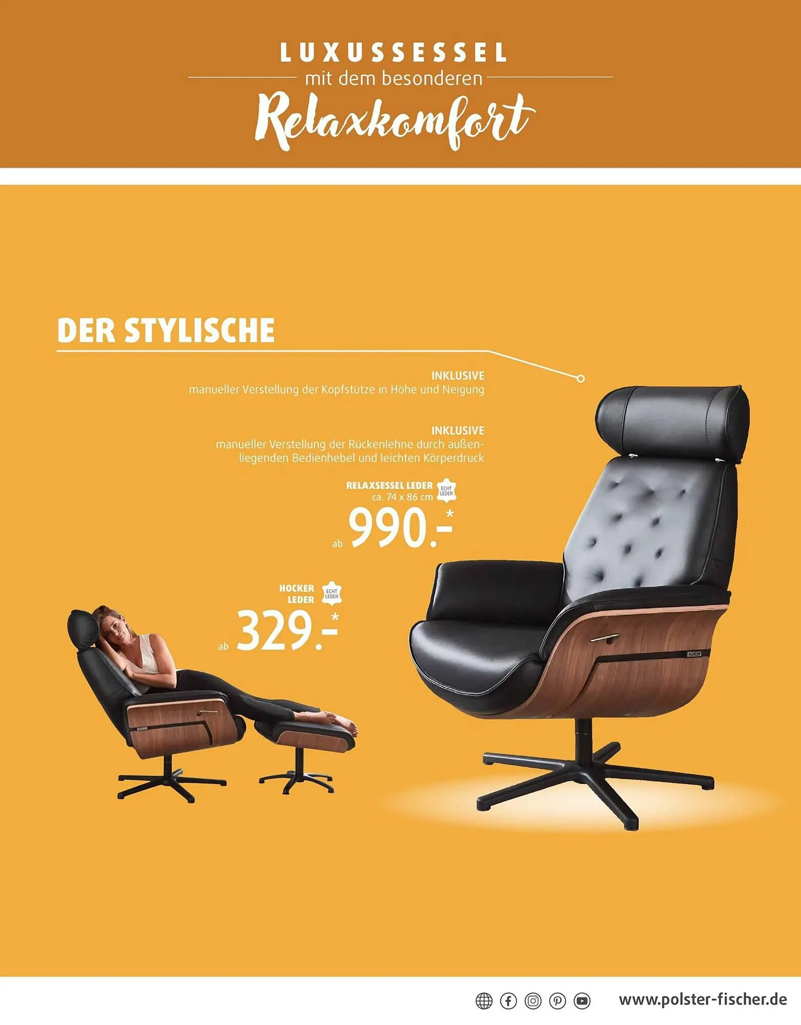 Polstermöbel Fischer Flugblatt von 15. Februar bis 17. März 2024 - Flugblätt seite 25