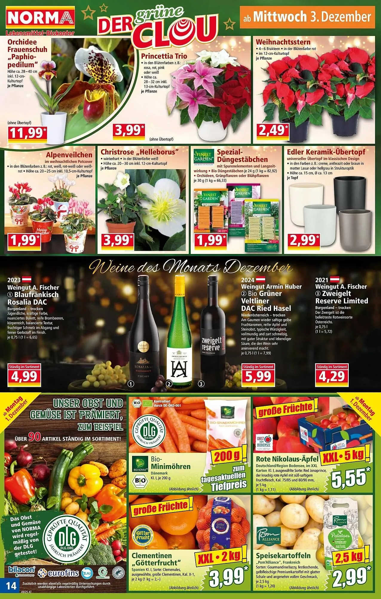 Norma Prospekt von 1. Dezember bis 7. Dezember 2025 - Flugblätt seite  14