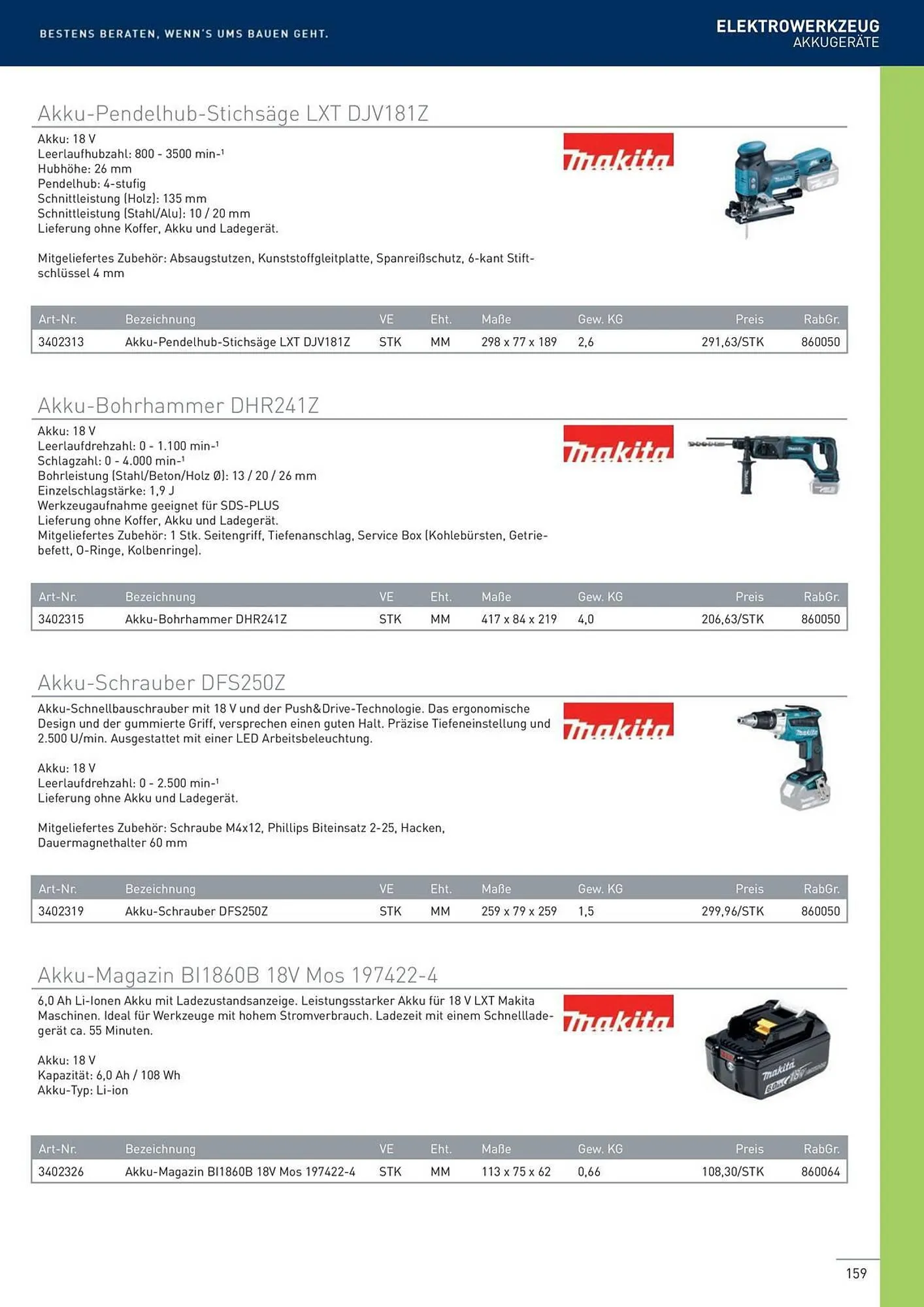 Würth Flugblatt von 22. Februar bis 31. Dezember 2024 - Flugblätt seite  159