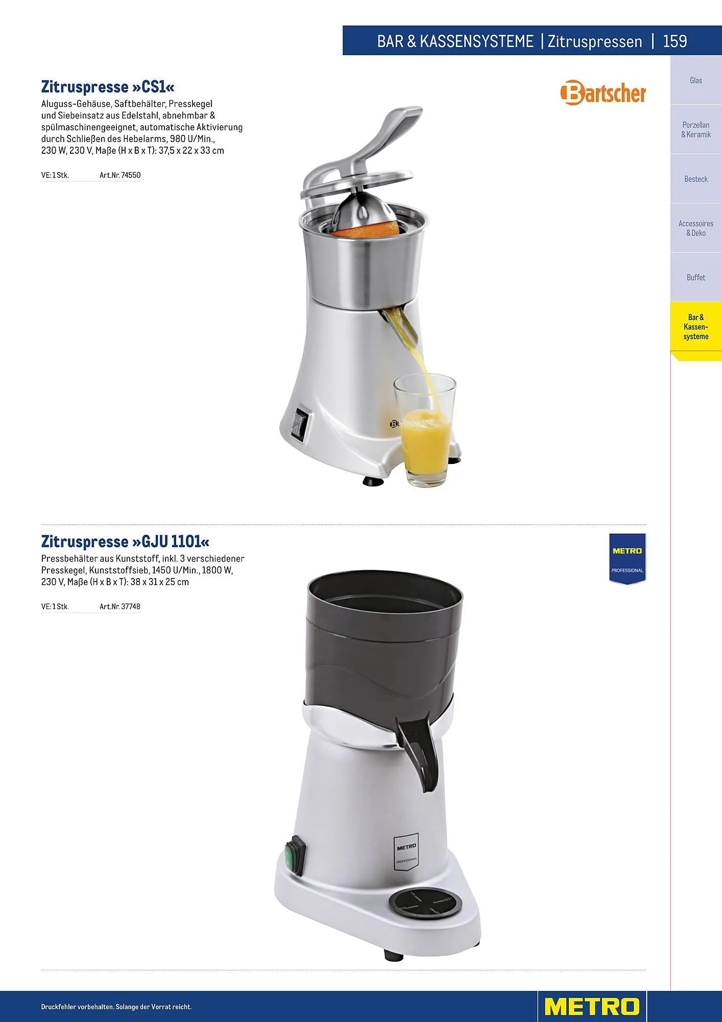 Metro Flugblatt von 25. März bis 31. Dezember 2026 - Flugblätt seite  159