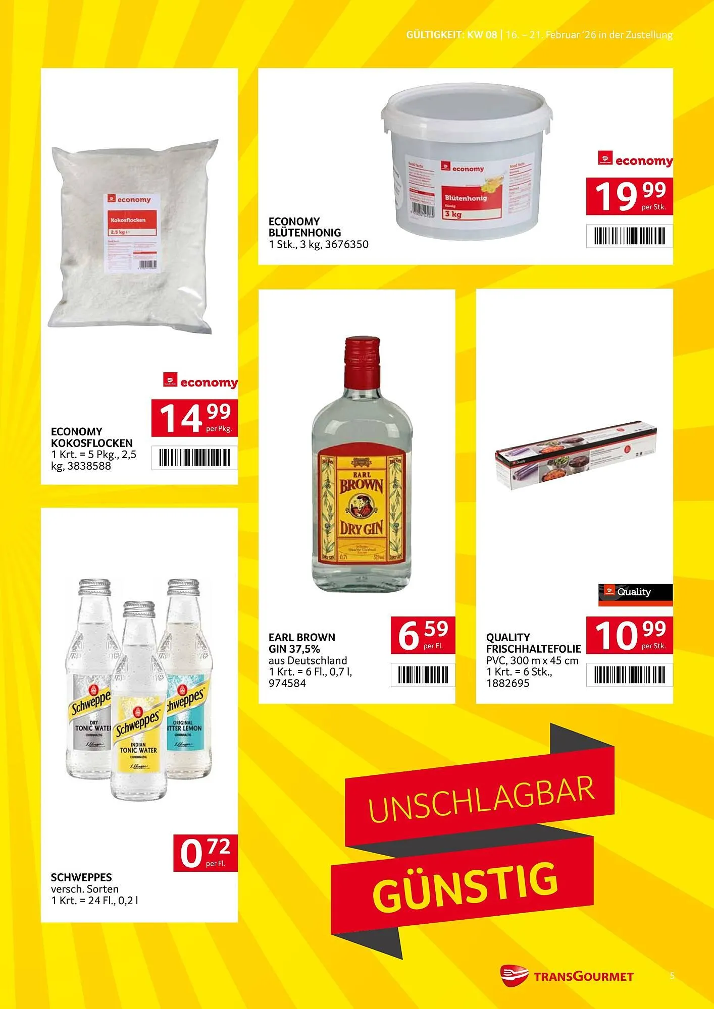 Transgourmet Flugblatt von 16. Februar bis 21. Februar 2026 - Flugblätt seite  5