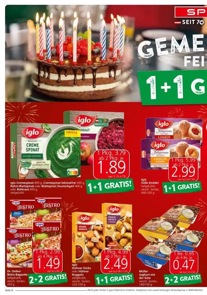 Spar flugblatt von 2. Oktober bis 16. Oktober 2024 - Flugblätt seite  6