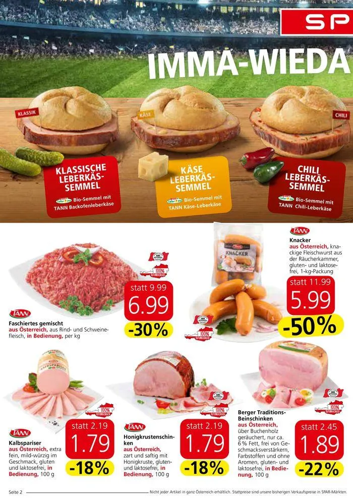 Spar flugblatt von 19. Juni bis 3. Juli 2024 - Flugblätt seite  2