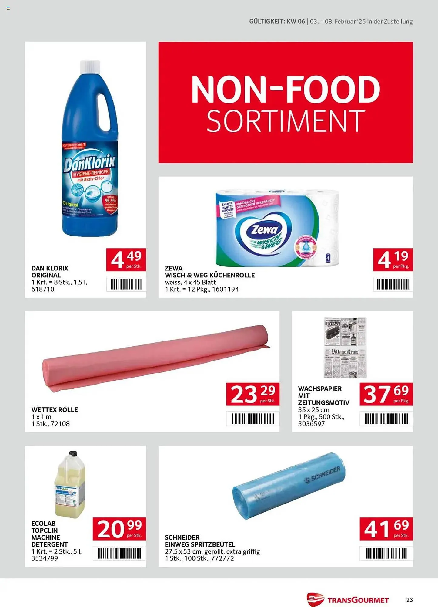Transgourmet Flugblatt von 3. Februar bis 8. Februar 2025 - Flugblätt seite  23