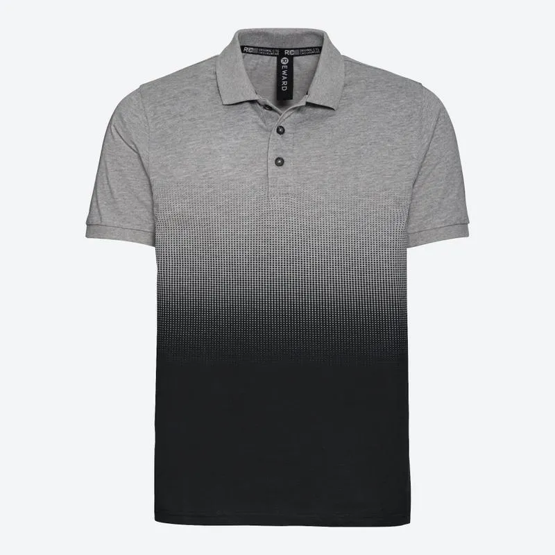 Herren-Poloshirt mit Farbverlauf