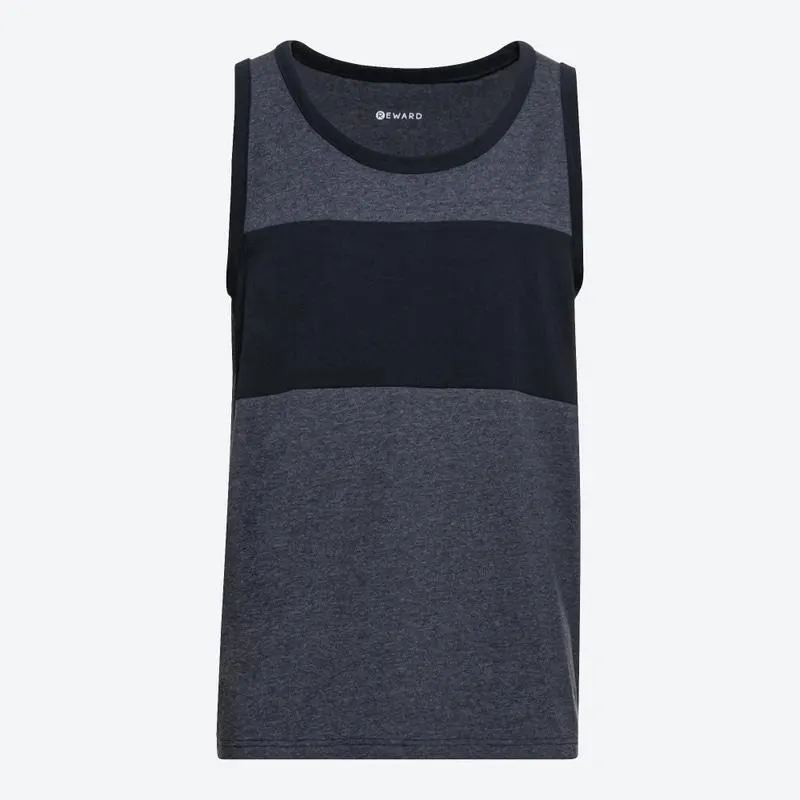 Herren-Muskelshirt mit Farbblock