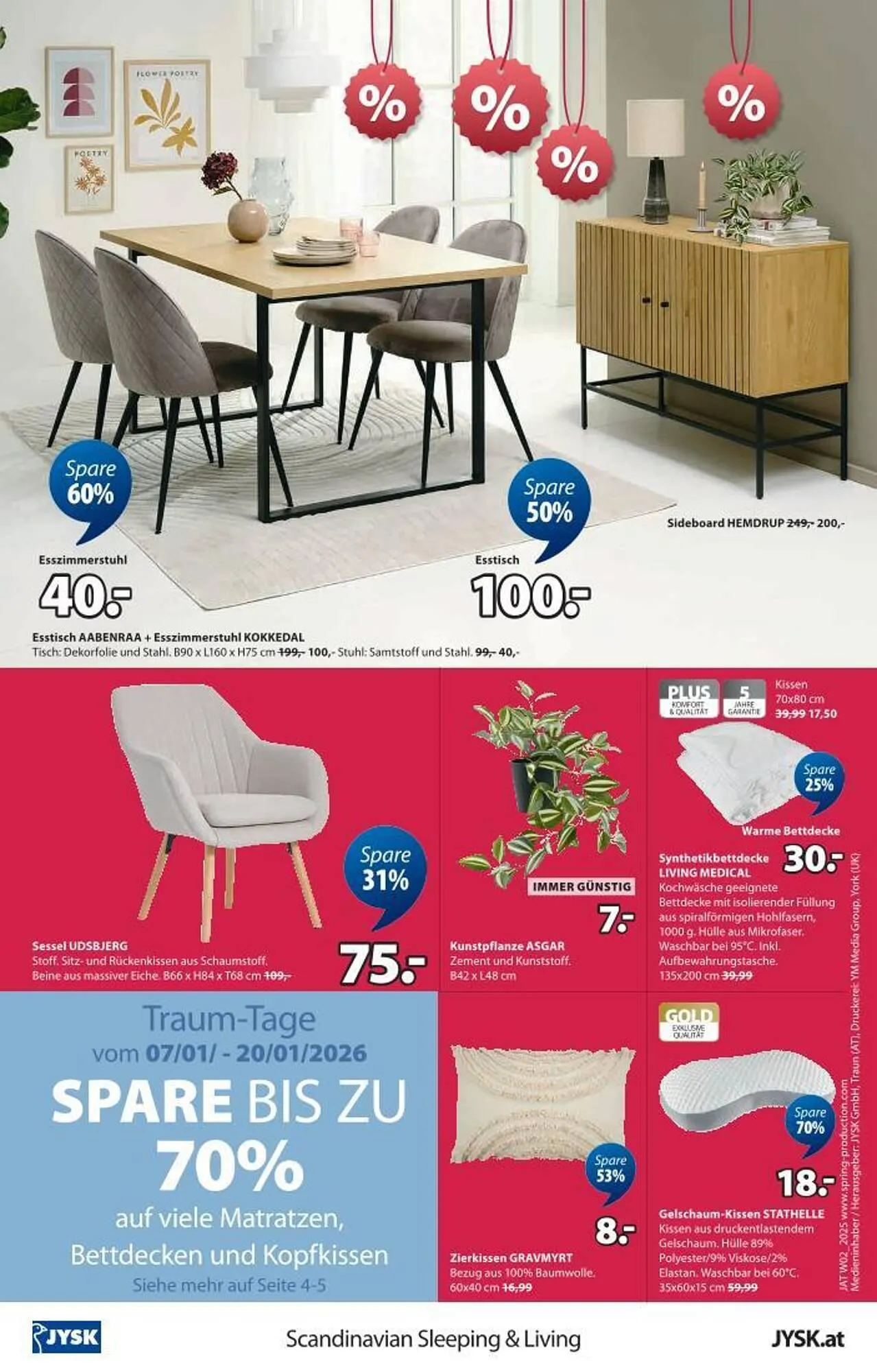 JYSK Flugblatt von 2. Jänner bis 10. Februar 2026 - Flugblätt seite 16