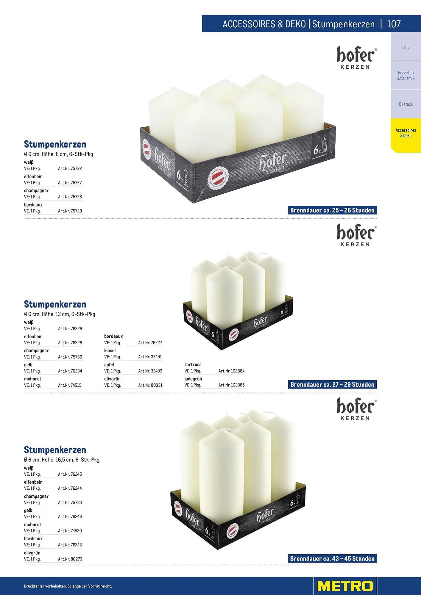 Metro Flugblatt von 25. März bis 31. Dezember 2026 - Flugblätt seite  107